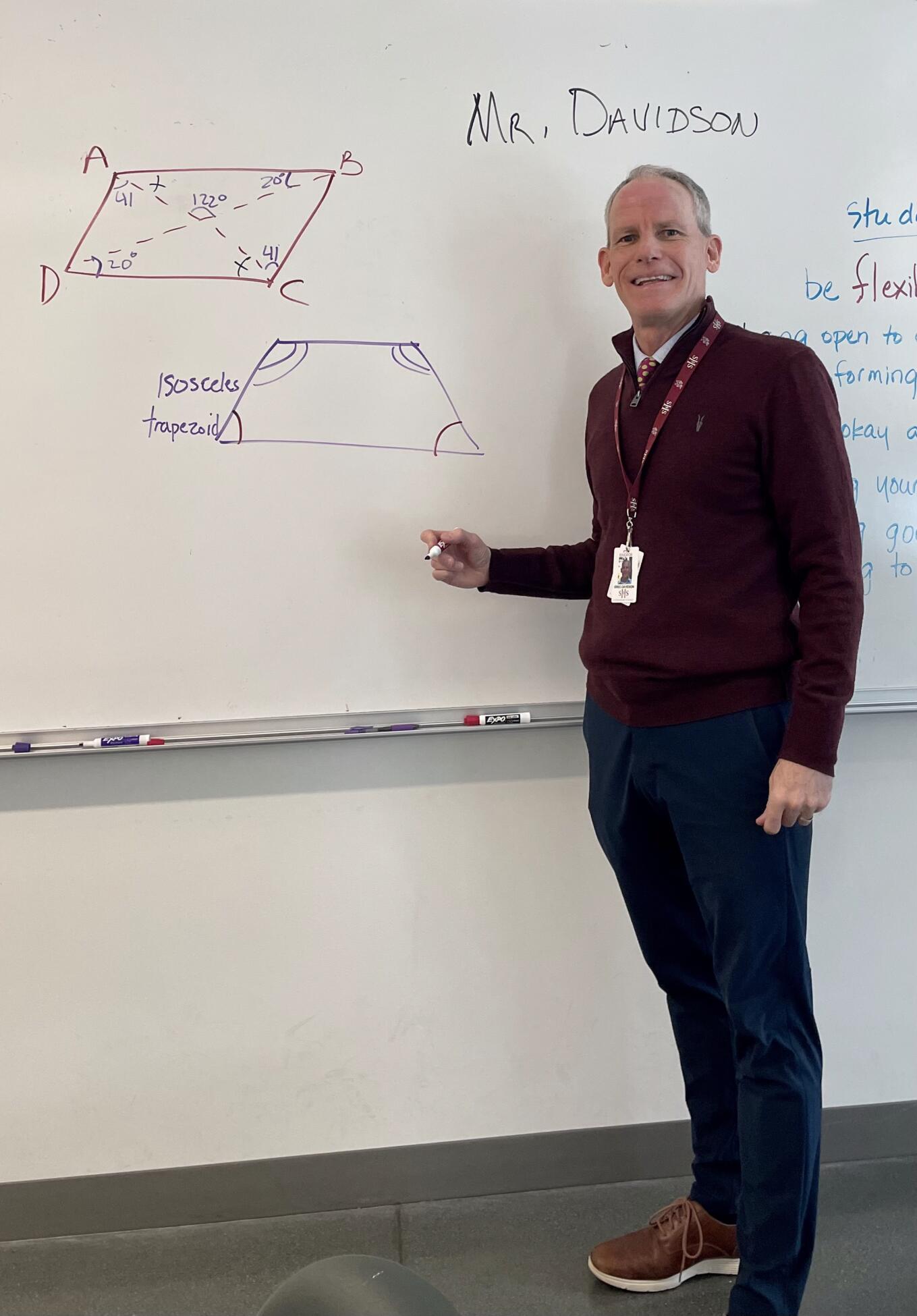 Greg Davidson teaching math