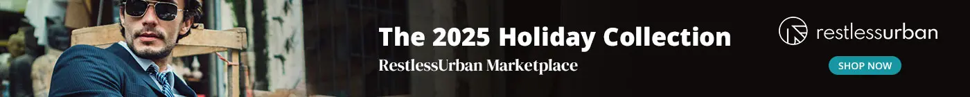 RestlessUrban banner promoting online shopping and holiday shopping deals and collection adults over 50.
