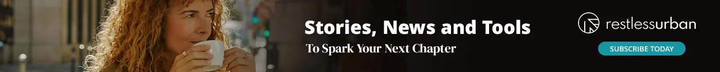 RestlessUrban banner promoting stories, news and tools for adults over 50.