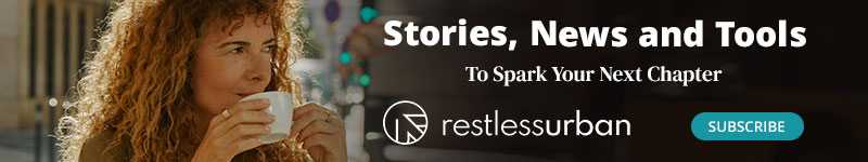 RestlessUrban banner promoting stories, news and tools for adults over 50.