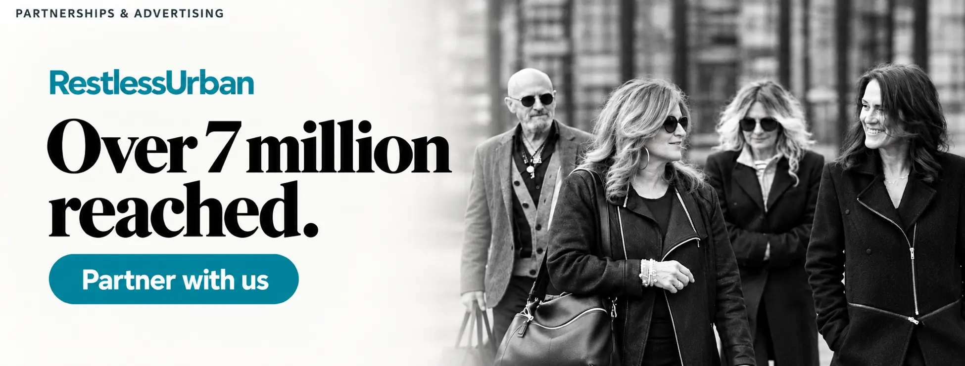 RestlessUrban. Over 7 million reached. Partner with us.