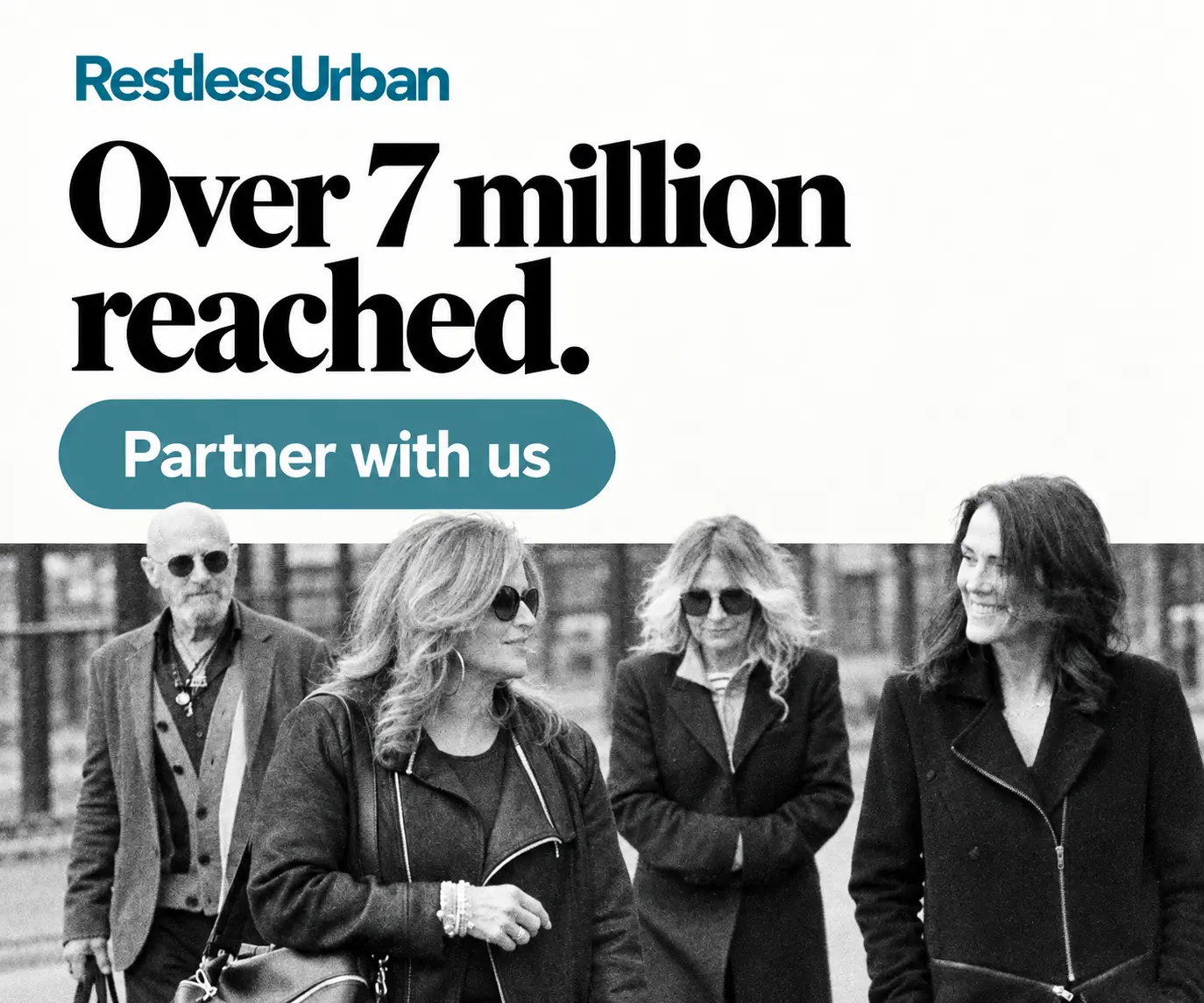 RestlessUrban. Over 7 million reached. Partner with us.