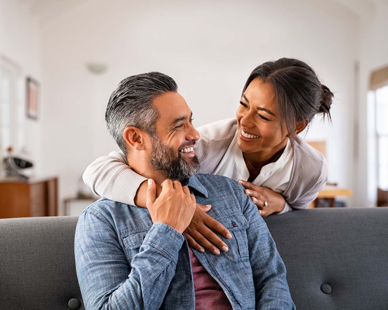 couple enjoying each other