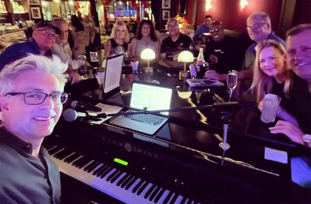 Shane Mclaughlin at a gig